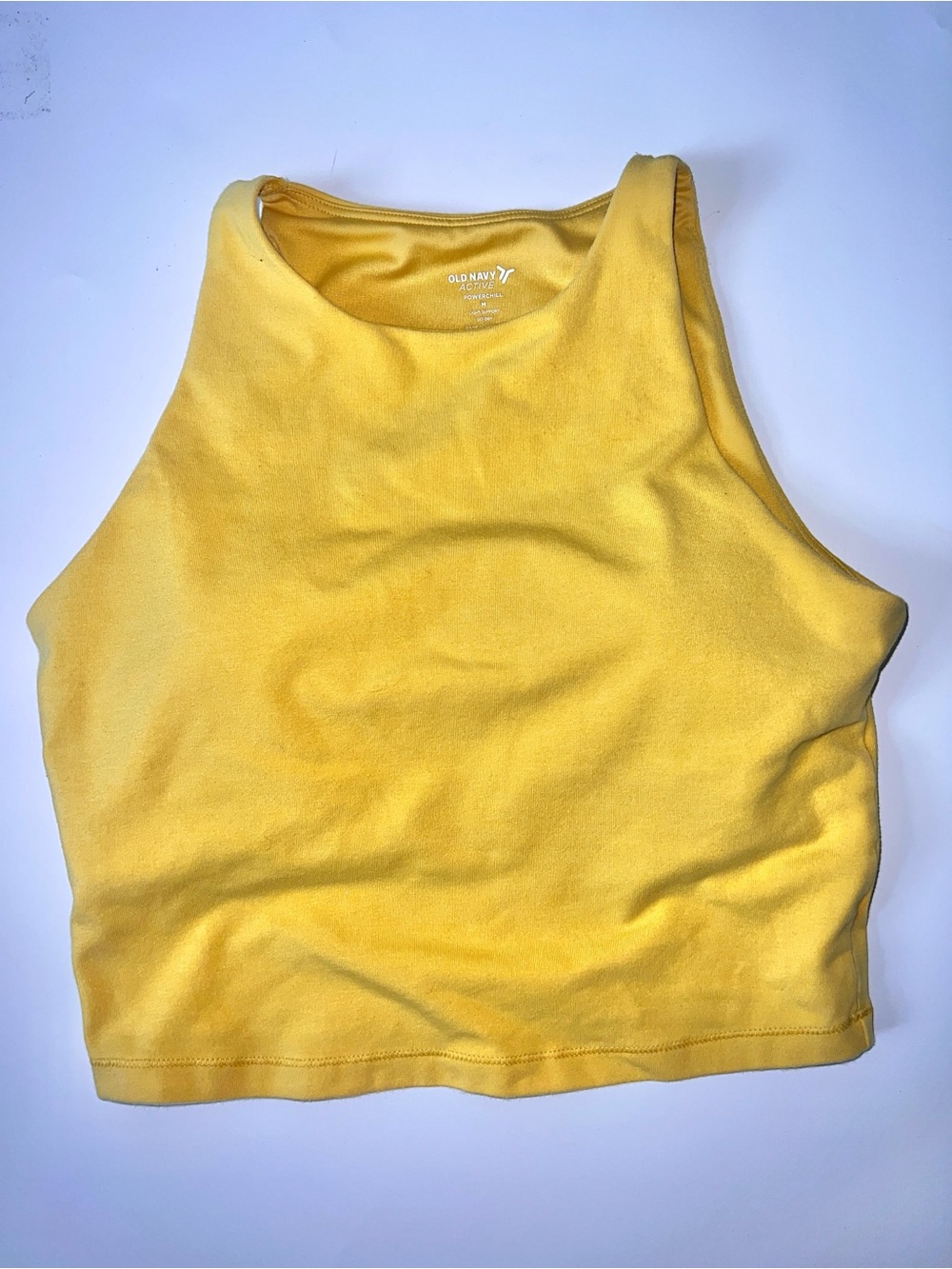 Old Navy Mustard Yellow built in bra Tank Top